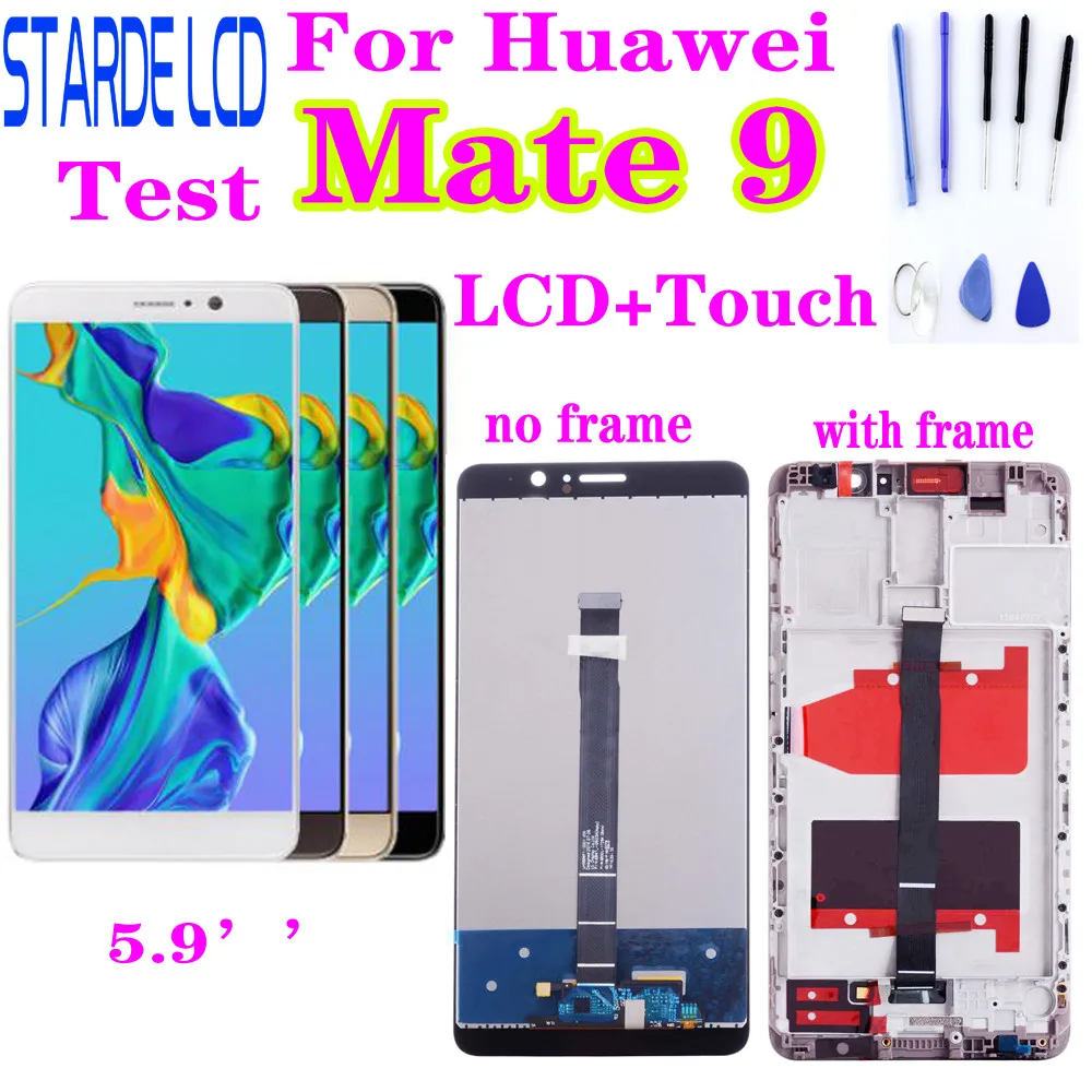 For Huawei Mate 9 LCD Display Touch Screen Digitizer For Mate9 LCD With Frame MHA-L09 MHA-L29 Screen Replacement Parts + Tools
For Huawei Mate 9 LCD Display Touch Screen Digitizer For Mate9 LCD With Frame MHA-L09 MHA-L29 Screen Replacement Parts + Tools