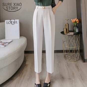 Suit Pants Solid OL Style Fashion Spring Autumn Women High Waist New Loose Elegant 2020 Ankle-Length with Belt Trousers 8780 50
Suit Pants Solid OL Style Fashion Spring Autumn Women High Waist New Loose Elegant 2020 Ankle-Length with Belt Trousers 8780 50