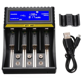 Universal 4 Slots Battery USB Charger Smart Chargering for Ni-MH Ni-Cd Li-ion AA AAA 18650 Rechargeable Batteries Charger
Universal 4 Slots Battery USB Charger Smart Chargering for Ni-MH Ni-Cd Li-ion AA AAA 18650 Rechargeable Batteries Charger