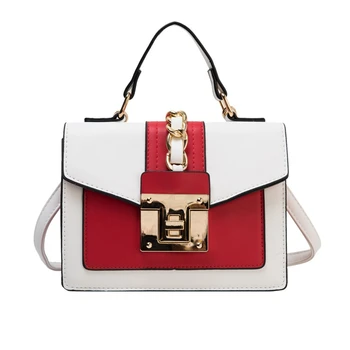 Hand Bag Fashion Small Shoulder Bags for Women 2020 Panelled PU Leather Crossbody Bag Chain Decoration Ladies Handbags Designer
Hand Bag Fashion Small Shoulder Bags for Women 2020 Panelled PU Leather Crossbody Bag Chain Decoration Ladies Handbags Designer