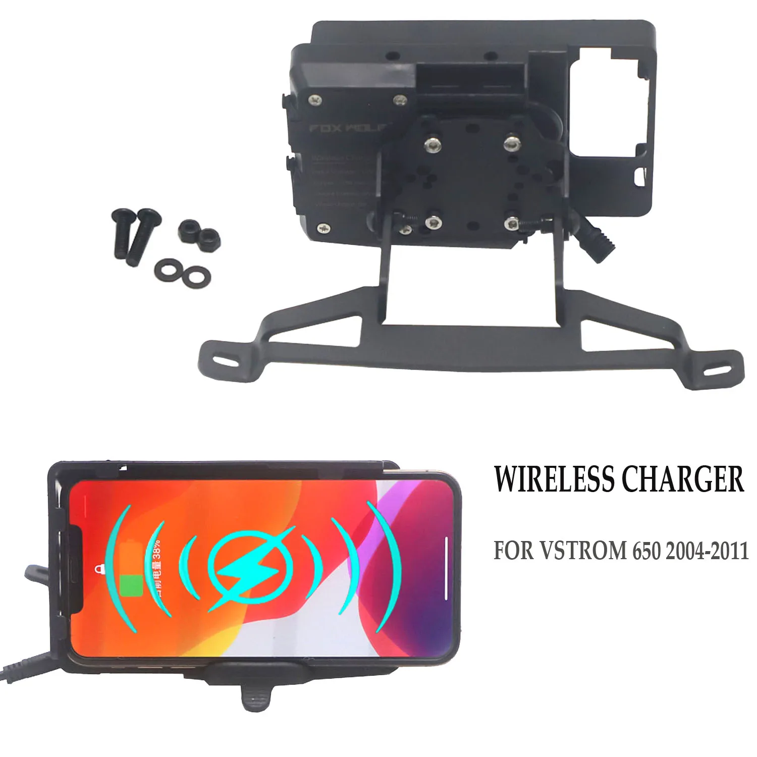 FOR SUZUKI VSTROM 650 2004-2011 Wireless charger Bracket Mount Smartphone GPS Holder Navigation Bracket V-Strom 650 DL650 DL 650
FOR SUZUKI VSTROM 650 2004-2011 Wireless charger Bracket Mount Smartphone GPS Holder Navigation Bracket V-Strom 650 DL650 DL 650