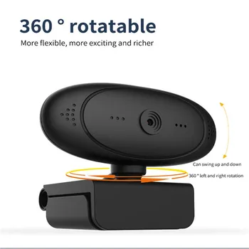 360 Degree Rotatable 1080P HD USB2.0 Webcam Camera with MIC for Computer PC Laptop Desktop
360 Degree Rotatable 1080P HD USB2.0 Webcam Camera with MIC for Computer PC Laptop Desktop