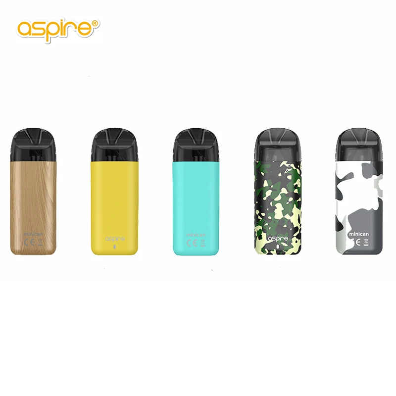 

Original Aspire Vape Minican Kit E-cigarette Pod 3ml Atomizer Electronic Cigarette 1.2ohm Mesh Coil Built-in 350mAh Battery Ecig