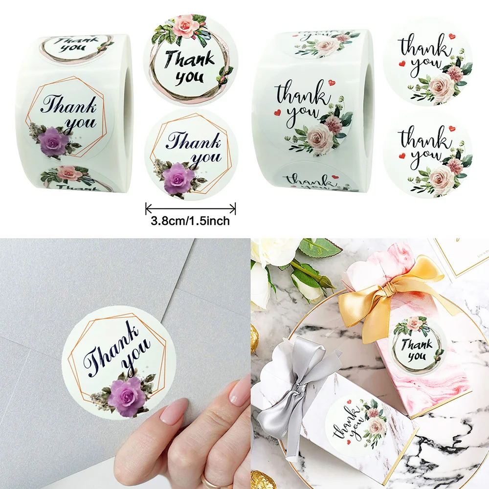 500pcs/roll 3.8CM Flower Paper Sticekr Thank You Label Sutdent Bullet Journal Scrapbooking Decoration Envelope Sealing Label
500pcs/roll 3.8CM Flower Paper Sticekr Thank You Label Sutdent Bullet Journal Scrapbooking Decoration Envelope Sealing Label