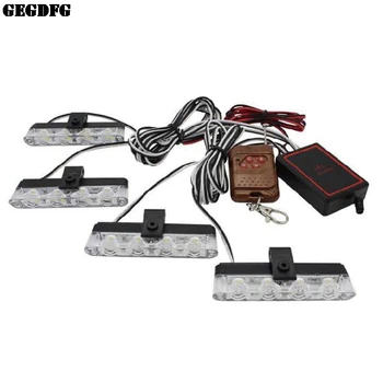 Ultra-thin Wireless Remote Control 16LED One for Four Clips Front Flashing Warning Light 4LED Red and Blue Strobe Lights
Ultra-thin Wireless Remote Control 16LED One for Four Clips Front Flashing Warning Light 4LED Red and Blue Strobe Lights