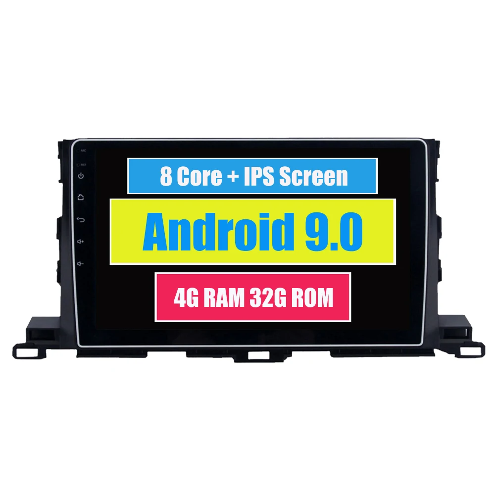 RoverOne for Toyota Highlander Kluger 2015 2016 Android 9.0 Autoradio Car GPS Radio Stereo Multimedia Media System Head Unit
RoverOne for Toyota Highlander Kluger 2015 2016 Android 9.0 Autoradio Car GPS Radio Stereo Multimedia Media System Head Unit