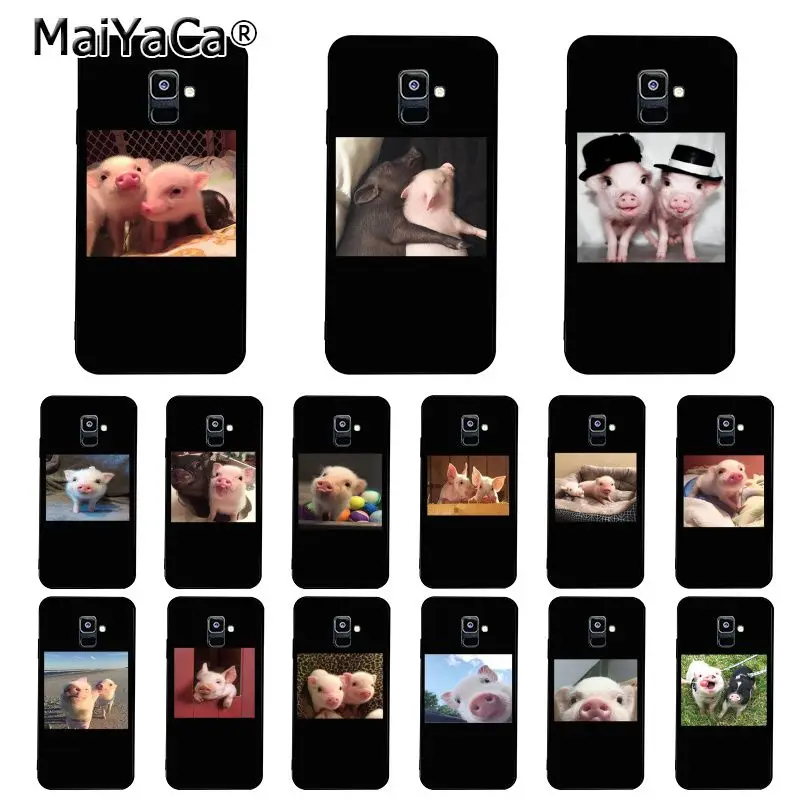 Милый розовый чехол для телефона MaiYaCa Samsung Galaxy A7 A50 A70 A40 A20 A30 A8 A6 Plus A9 A71 A51|Бамперы| |