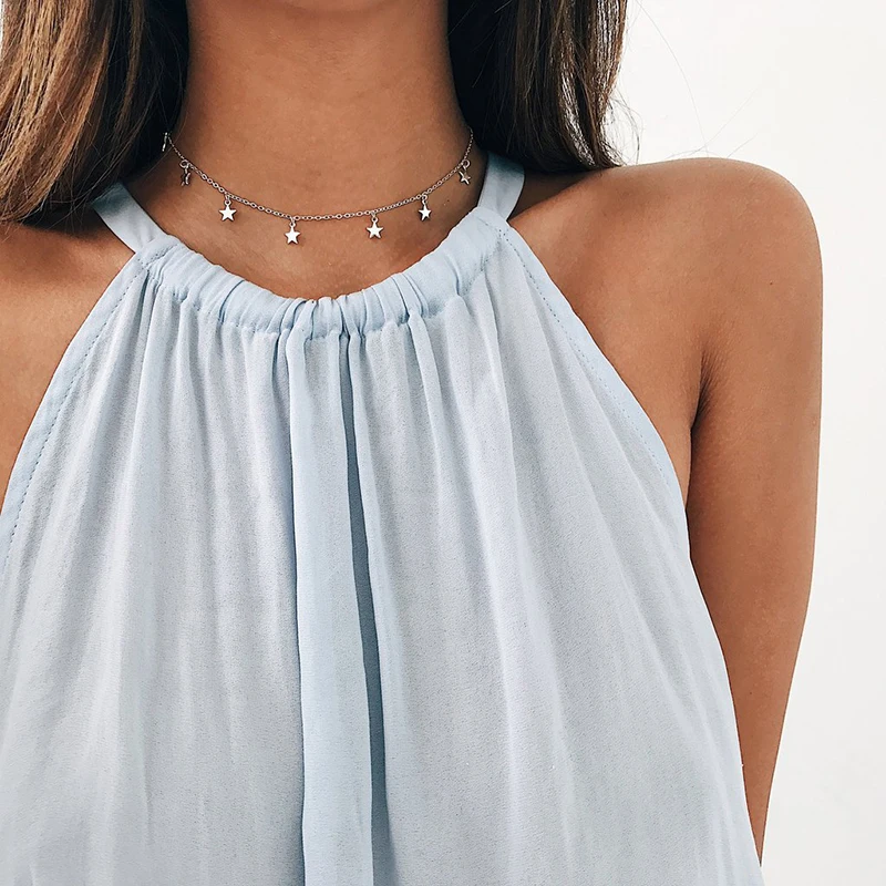 Boho Women chocker gold Silver Chain star choker Necklace collana Kolye Bijoux Collares Mujer gargantilha Collier Femme
Boho Women chocker gold Silver Chain star choker Necklace collana Kolye Bijoux Collares Mujer gargantilha Collier Femme