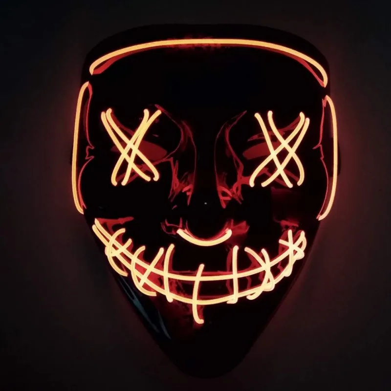 Halloween Mask LED Light Up Mask Halloween Party Masks Neon Maska Cosplay Mascara Glow In Dark Horror Masque
Halloween Mask LED Light Up Mask Halloween Party Masks Neon Maska Cosplay Mascara Glow In Dark Horror Masque