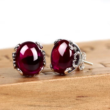 ZHJIASHUN 100% 925 STERLING SILVER EARRING FOR WOMEN RETRO NATURAL PRECIOUS STONE STUD EARRINGS VINTAGE ROYAL JEWELRY
ZHJIASHUN 100% 925 STERLING SILVER EARRING FOR WOMEN RETRO NATURAL PRECIOUS STONE STUD EARRINGS VINTAGE ROYAL JEWELRY