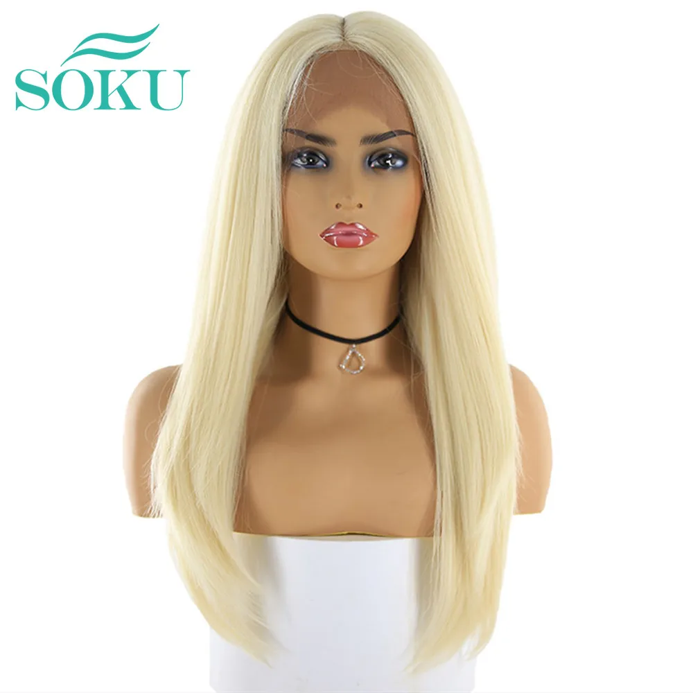 SOKU Synthetic Lace Front Wigs Middle Part Light brown Pink Straight Natural Lace Wig High Temperature Fiber Wig For Black Women
SOKU Synthetic Lace Front Wigs Middle Part Light brown Pink Straight Natural Lace Wig High Temperature Fiber Wig For Black Women