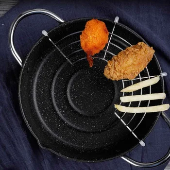 Japanese Style Deep Frying Pot Maifan Stone Tempura Frter Pan Fried Chicken Pot Cooking Tools Kitchen Utensil ZM805
Japanese Style Deep Frying Pot Maifan Stone Tempura Frter Pan Fried Chicken Pot Cooking Tools Kitchen Utensil ZM805