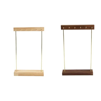 Wooden Jewelry Organizer Holder Rack with Hooks Shelf Hanging Earrings Necklaces Bracelets Storage Accessories
Wooden Jewelry Organizer Holder Rack with Hooks Shelf Hanging Earrings Necklaces Bracelets Storage Accessories