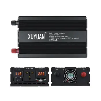 XUYUAN Household Inverter 12V-220V 600W Voltage Transformer Digital Pure Sine Wave Power Inverter with Air Conditioning
XUYUAN Household Inverter 12V-220V 600W Voltage Transformer Digital Pure Sine Wave Power Inverter with Air Conditioning