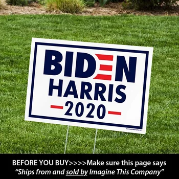 Biden/Harris for President 2020 Yard Signs with H-Frames 12x18 Inch Lawn Outdoor XHC88
Biden/Harris for President 2020 Yard Signs with H-Frames 12x18 Inch Lawn Outdoor XHC88
