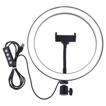 PULUZ Fill Light 3 Modes USB LED Ring Light Fill Light for Phone Full Color Video Light &Cold Shoe Tripod Head &Phone Clamp
PULUZ Fill Light 3 Modes USB LED Ring Light Fill Light for Phone Full Color Video Light &Cold Shoe Tripod Head &Phone Clamp