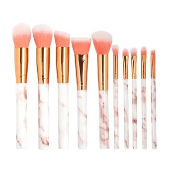 10Pcs Marbling Professional Make-up Cosmetic Brush Set Brushes 5 Large And 5 Small Beauty Tools Accessories
10Pcs Marbling Professional Make-up Cosmetic Brush Set Brushes 5 Large And 5 Small Beauty Tools Accessories
