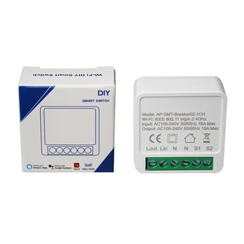 16A Mini Smart Wifi DIY Switch, Smart Home Automation Module, Works with Alexa Google Home Smart Life App
16A Mini Smart Wifi DIY Switch, Smart Home Automation Module, Works with Alexa Google Home Smart Life App