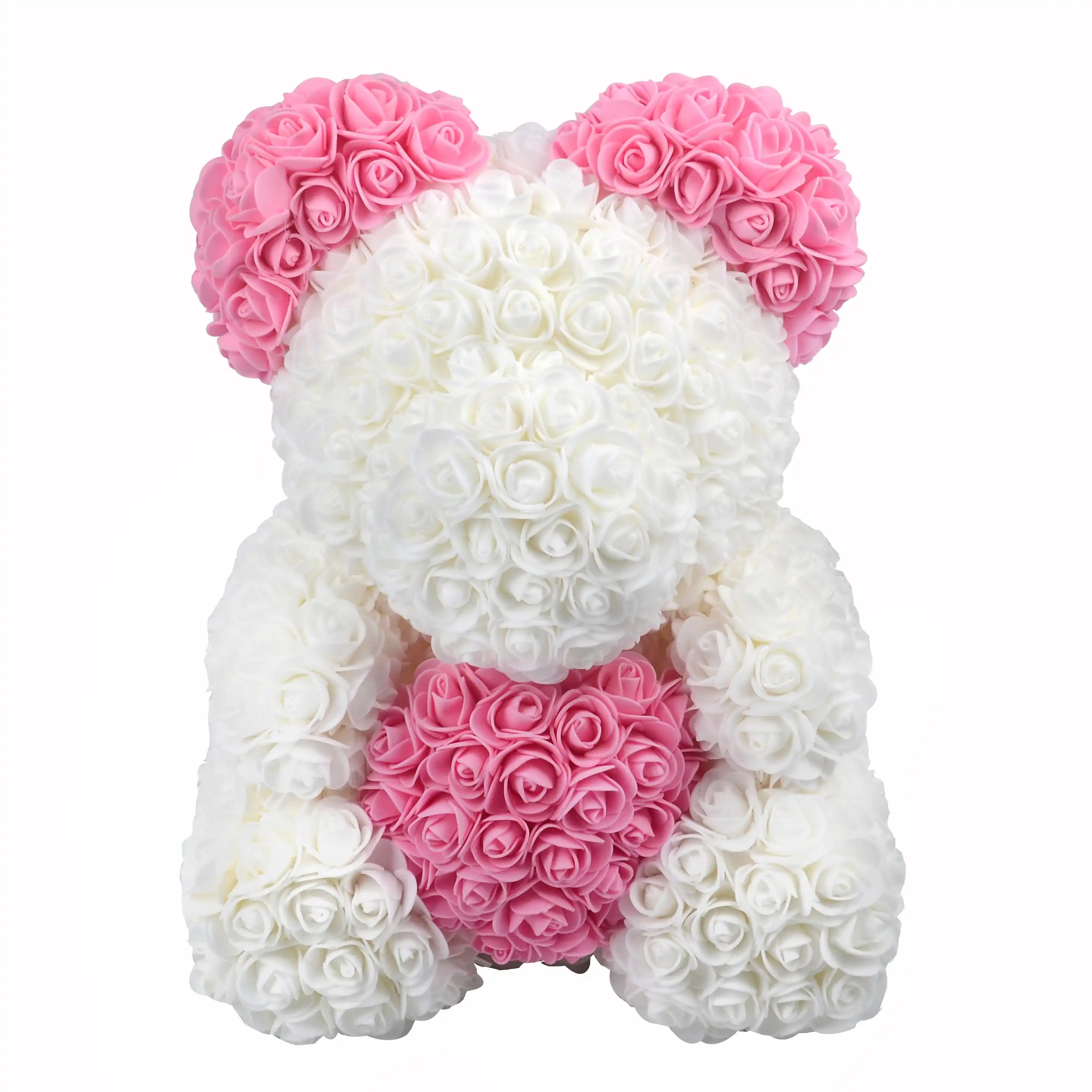 pe foam roses flower heart bear for wedding decoration valentine