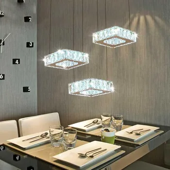 Post-modern Square Crystal Pendant Light LED Lighting Living Dining Room Hanging Lamp Fixtures Droplight Remote Control Dimming
Post-modern Square Crystal Pendant Light LED Lighting Living Dining Room Hanging Lamp Fixtures Droplight Remote Control Dimming