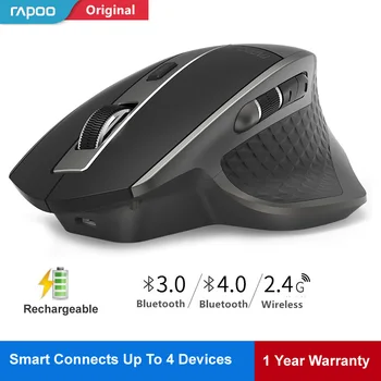 Rapoo Rechargeable Multi-mode Wireless Mouse Easy-Switch between Bluetooth and 2.4G up to 4 Devices for Windows PC and Android
Rapoo Rechargeable Multi-mode Wireless Mouse Easy-Switch between Bluetooth and 2.4G up to 4 Devices for Windows PC and Android