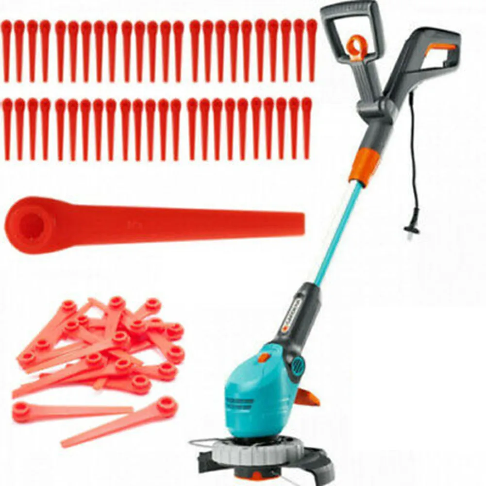 100Pcs Brushcutter Plastic Blades Grass Trimmer Head For-GARDENA RotorCut EasyCut ComfortCut AccuCut Strimmer Lawn Mower
100Pcs Brushcutter Plastic Blades Grass Trimmer Head For-GARDENA RotorCut EasyCut ComfortCut AccuCut Strimmer Lawn Mower