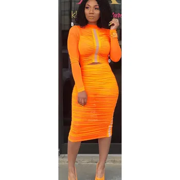 New Short T-Shirt High Waist Midi Skirt Suit 2 Piece Set Women Sexy Long Sleeve Crop Top Pencil Skirts Solid Outfits
New Short T-Shirt High Waist Midi Skirt Suit 2 Piece Set Women Sexy Long Sleeve Crop Top Pencil Skirts Solid Outfits