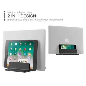 2 in 1 Dual Slot Vertical Laptop Desktop Stand Holder Adjustable for MacBook Pro/Air Microsoft Surface Chrome Book Up to 17.5''
2 in 1 Dual Slot Vertical Laptop Desktop Stand Holder Adjustable for MacBook Pro/Air Microsoft Surface Chrome Book Up to 17.5''