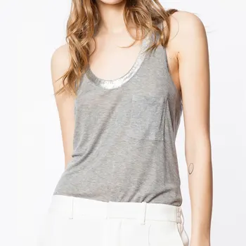 Women Tops New Bronzing T-shirt Tank
Women Tops New Bronzing T-shirt Tank