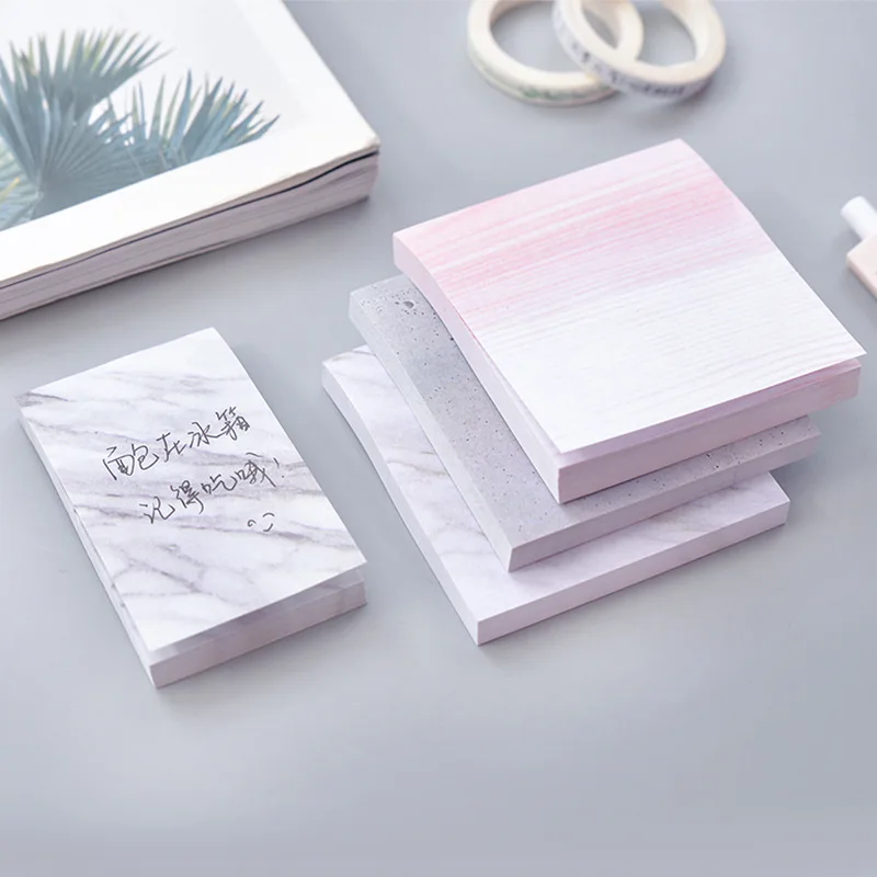 1PC Creative Marble Color Self Adhesive Memo Pad Stone Style Sticky Notes Bookmark School Office Stationery Supply
1PC Creative Marble Color Self Adhesive Memo Pad Stone Style Sticky Notes Bookmark School Office Stationery Supply