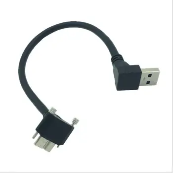 USB3.0 to MICRO USB3.0 data cable with screw lock panel connection line AM bend / micro up bend
USB3.0 to MICRO USB3.0 data cable with screw lock panel connection line AM bend / micro up bend