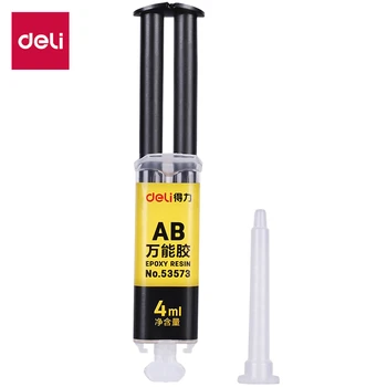 Deli Super Liquid AB Glue 2PCS/Lot 4ml 2 Minutes Curing For Glass Metal Rubber Waterproof Strong Adhesive All-purpose Glue
Deli Super Liquid AB Glue 2PCS/Lot 4ml 2 Minutes Curing For Glass Metal Rubber Waterproof Strong Adhesive All-purpose Glue
