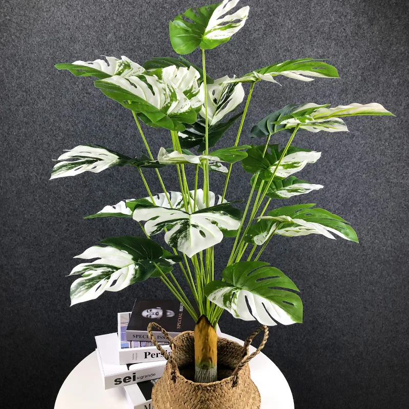 95cm 18/24Fork Large Artificial Monstera Tropical Plant PalmTree Plastic Turtle Leave Real Touch Leaves For Outdoor Garden Decor
95cm 18/24Fork Large Artificial Monstera Tropical Plant PalmTree Plastic Turtle Leave Real Touch Leaves For Outdoor Garden Decor