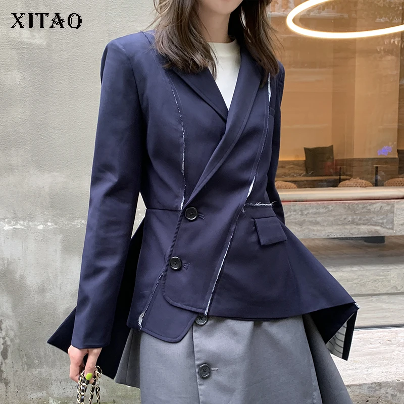 XITAO Waist Irregular Blazer Women Korea Fashion 2019 Autumn Pocket Minority Sheath Goddess Fan Casual Full Length Coat GCC2096
XITAO Waist Irregular Blazer Women Korea Fashion 2019 Autumn Pocket Minority Sheath Goddess Fan Casual Full Length Coat GCC2096