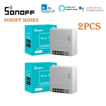 2PC SONOFF MiniR2 Wifi Mini Smart DIY Switch 2Way Control Timing Support eWelink APP Remote Control Alexa Google Home Automation
2PC SONOFF MiniR2 Wifi Mini Smart DIY Switch 2Way Control Timing Support eWelink APP Remote Control Alexa Google Home Automation