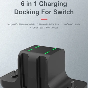 6 in 1 Controller Charging Dock Gaming Console Power Adapter Power Fast Charger Stand for NS03 Switch Controller Accessories
6 in 1 Controller Charging Dock Gaming Console Power Adapter Power Fast Charger Stand for NS03 Switch Controller Accessories