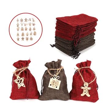 2020 Christmas Calendar Gift Bag Environmentally-Friendly 24 Advent Calendar Burlap Bag, Durable Hanging Drawstring Gift Bag
2020 Christmas Calendar Gift Bag Environmentally-Friendly 24 Advent Calendar Burlap Bag, Durable Hanging Drawstring Gift Bag