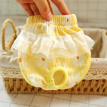 Dog Diaper Washable Female Short Pants Pink Cute Flower Physiological Sanitary Underwear Pet Briefs 10A
Dog Diaper Washable Female Short Pants Pink Cute Flower Physiological Sanitary Underwear Pet Briefs 10A