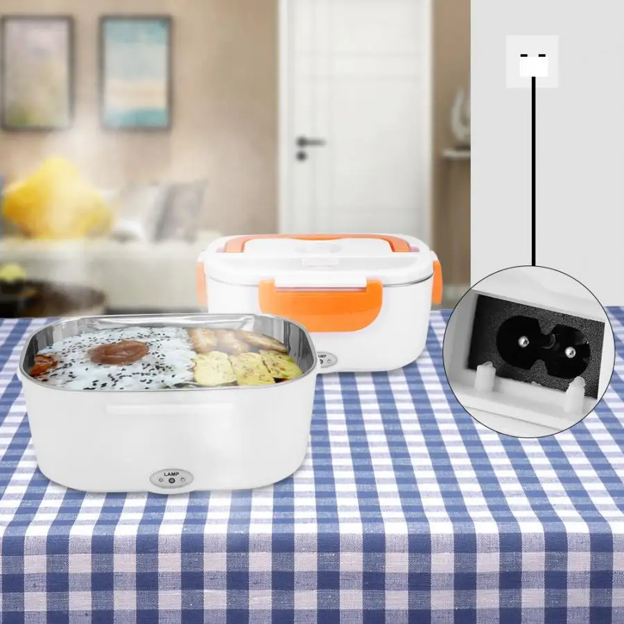 12V 110V 220V Electric Heated Lunch Box Portable 2 in 1 Car& Home MIni Bento Boxes Stainless Steel Food Container Rice Cooker
12V 110V 220V Electric Heated Lunch Box Portable 2 in 1 Car& Home MIni Bento Boxes Stainless Steel Food Container Rice Cooker