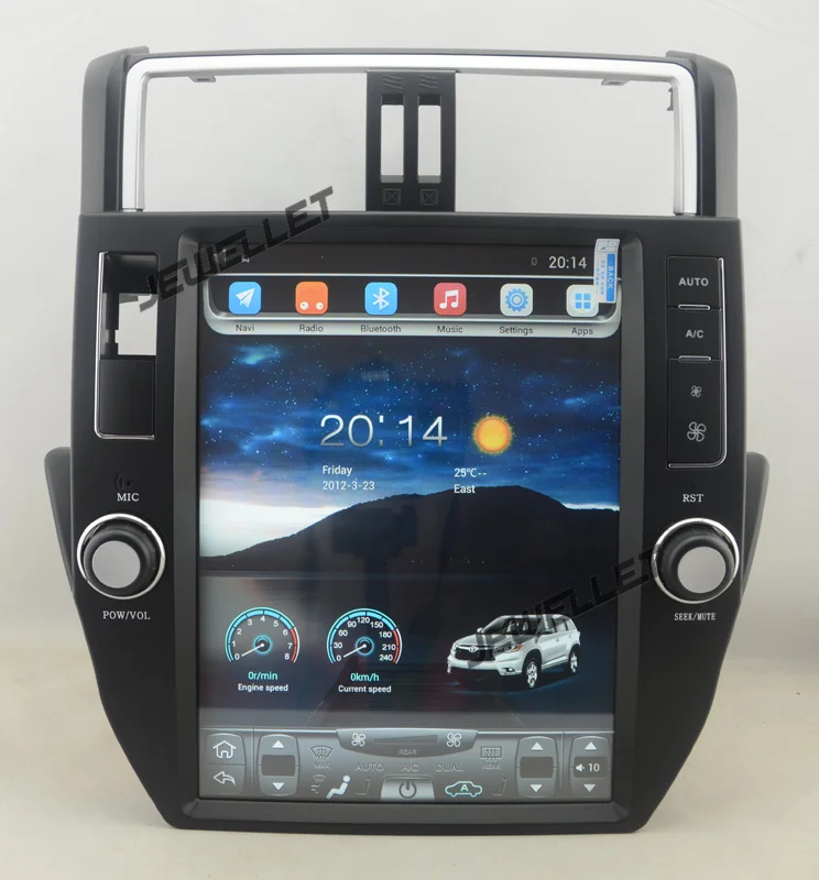 12.1" tesla style vertical screen Octa core Android 8.1 Car GPS radio Navigation for Toyota prado 2010-2013
12.1" tesla style vertical screen Octa core Android 8.1 Car GPS radio Navigation for Toyota prado 2010-2013