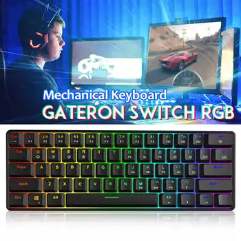 Gateron Switch RGB Game Mechanical Keyboard Optical Axis USB Type-c Can Be Inserted Cable Mechanical Axis 61 Key Games
Gateron Switch RGB Game Mechanical Keyboard Optical Axis USB Type-c Can Be Inserted Cable Mechanical Axis 61 Key Games