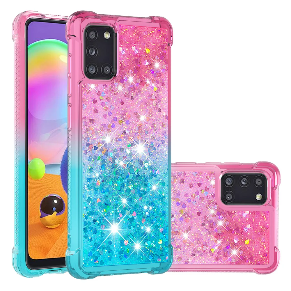 Airbag Design Anti-shock Case For Samsung Galaxy A31 Case Love Heart Dynamic Liquid Quicksand Cover For SM-A315F/DS A315G/DS
Airbag Design Anti-shock Case For Samsung Galaxy A31 Case Love Heart Dynamic Liquid Quicksand Cover For SM-A315F/DS A315G/DS