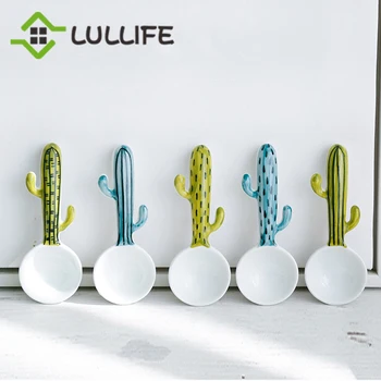 1PCS Ceramic Cute Cactus Spoon Set Coffee Milk Soup Spoon Fruit Ice Cream Dessert Tea Spoons Kitchen Accessories Drinking Tools
1PCS Ceramic Cute Cactus Spoon Set Coffee Milk Soup Spoon Fruit Ice Cream Dessert Tea Spoons Kitchen Accessories Drinking Tools