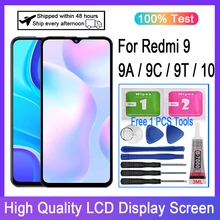 Original Pour Xiaomi Redmi 9 Redmi 9A Redmi 9C Redmi 9T Redmi 10 Assemblée de convertisseur analogique-Numérique D'écran tactile D'affichage D'affichage à cristaux liquides de Remplacement=