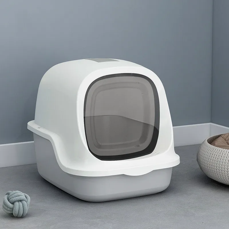 Cat Sand Pot Fully Enclosed Extra Large Cat Toilet Cat Dung Pot Anti-splash Cat Sand Pot Deodorizing And Stinky Cat Products 
Cat Sand Pot Fully Enclosed Extra Large Cat Toilet Cat Dung Pot Anti-splash Cat Sand Pot Deodorizing And Stinky Cat Products