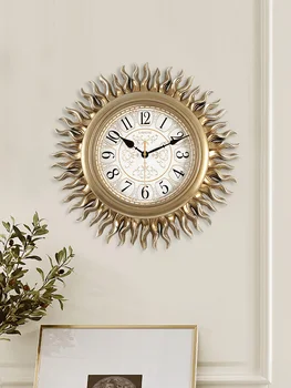 Luxury European Living Room Wall Clock Silent Creative Sun Clock Retro American Clock Luxury Wall Watch BB50WC 
Luxury European Living Room Wall Clock Silent Creative Sun Clock Retro American Clock Luxury Wall Watch BB50WC