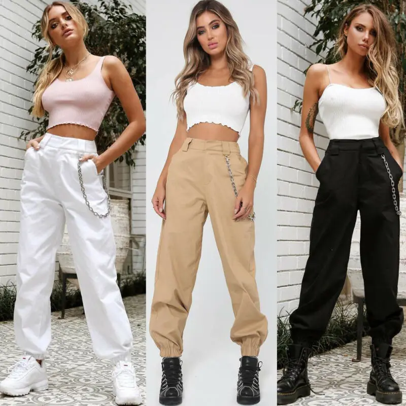Women Pants High Waist Harem Pants Elastic Waist Trousers Casual Cool Loose Pant Fashion
Women Pants High Waist Harem Pants Elastic Waist Trousers Casual Cool Loose Pant Fashion