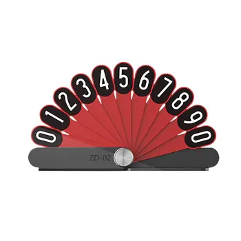 Car Temporary Parking Card Telephone Number Plate Peacock Spreading Tail Shape Parking Card Universal for Auto Cars