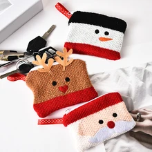 Christmas Knitted Women Coin Purse Card Holder Keychain Storage Pouch Girls Cute Small Zipper Makeup Bag Lipstick Case Pouch
Christmas Knitted Women Coin Purse Card Holder Keychain Storage Pouch Girls Cute Small Zipper Makeup Bag Lipstick Case Pouch