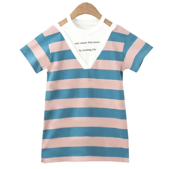 3 4 5 6 7 8 9 10 11 12 Year Girls Dress 2020 New Summer Cotton Kids Clothes for Girls Striped Letter Casual Children Dresses 
3 4 5 6 7 8 9 10 11 12 Year Girls Dress 2020 New Summer Cotton Kids Clothes for Girls Striped Letter Casual Children Dresses